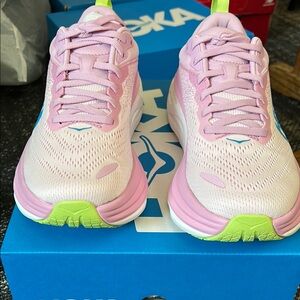 Hoka Pink and Blue Running Shoes 6.5B NIB!!!